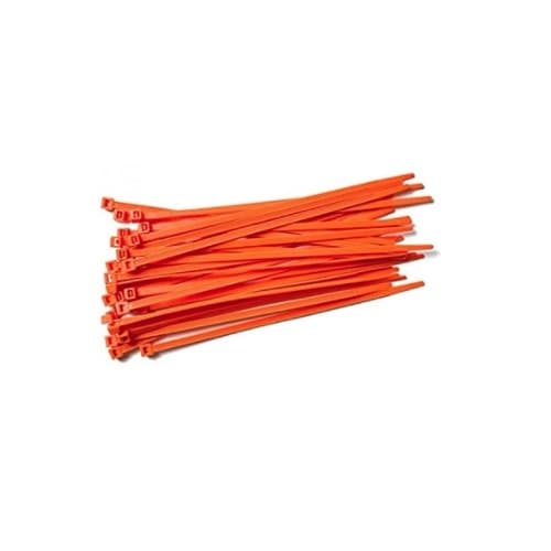 14.6-in Cable Tie, 50 lb Tensile Strength, Orange