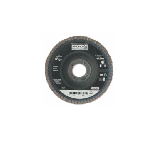 4.5-in Angled Flap Disc, 60 Grit, Zirconium