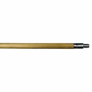 60" Wooden Handle With Threaded Metal Tip