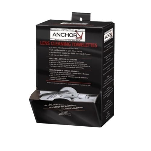 Anchor Lens Cleaning Towelette Dispenser, Box of 100
