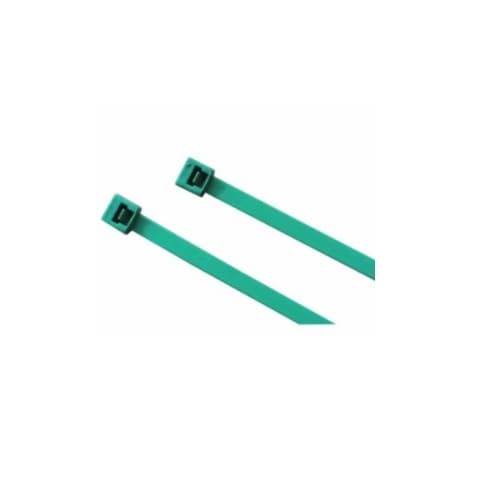 7.6-in Metal Detectable Cable Tie, 50 lb Tensile Strength, Teal, Case of 1000