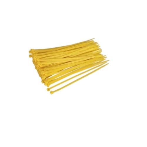 7.6-in Cable Tie, 50 lb Tensile Strength, Yellow