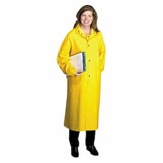 Anchor X-Large 48" Yellow PVC/Polyester Raincoat
