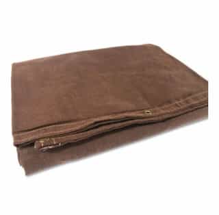 8-ft X 10-ft Protective Tarp, Water Resistant, Canvas Brown