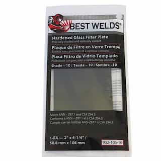 Best Welds 4.5 x 5.25 Inch Shade 14 Green Glass Filter Plate for Welding Masks