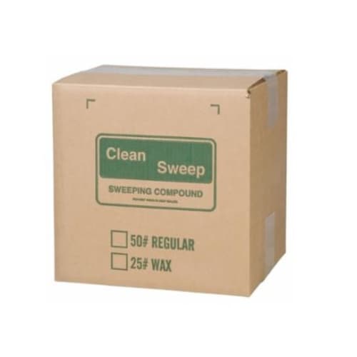 Wax-Based Floor Sweeping Compound, 50 lbs, Green