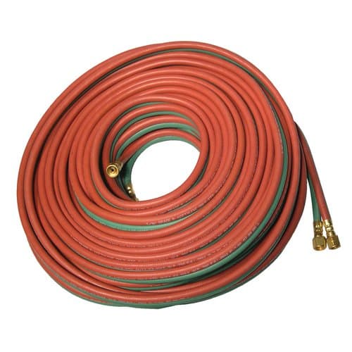 1/4 in Red/Green Synthetic Rubber Twin Welding Hose