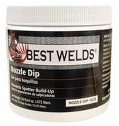 Best Welds Nozzle Dip Gel, 16 oz Jar, Blue