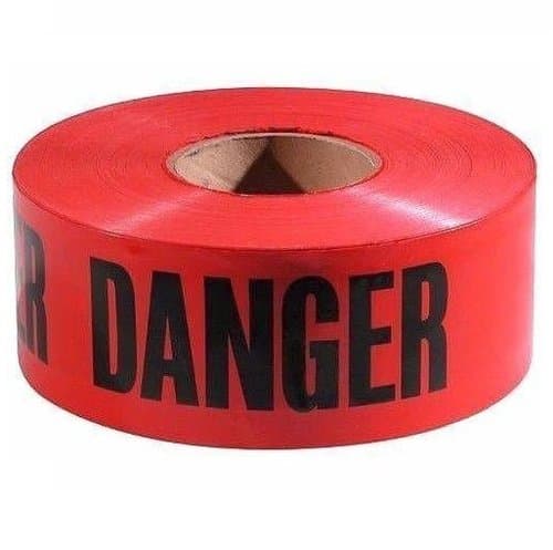 Anchor 1000 Foot 3 Inch Orange Emergency Barrier Tape With Bold Black Font