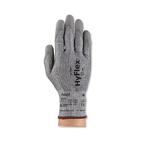 Ansell Hyflex Cut-Resistant Gloves, Knitwrist, Size 8, Gray
