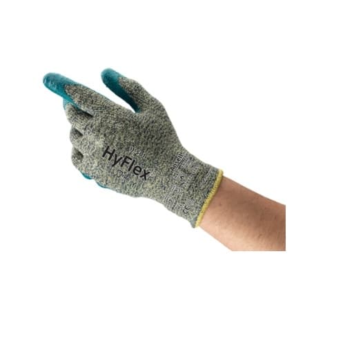 Cut-Resistant Gloves, Size 9, Gray & Blue