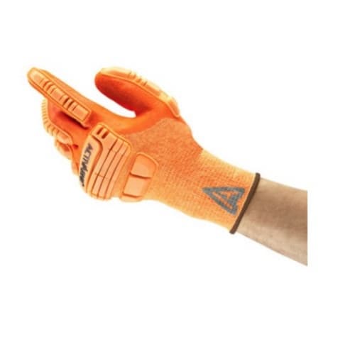 Ansell ActivArmr&reg; Impact Resistant Glove, Size 10, Orange