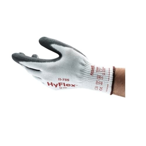 Lightweight Cut-Resistant Gloves, Size 10, White & Black