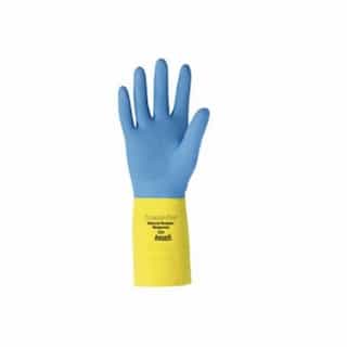 Chemi-Pro Unsupported Neoprene Gloves, Size 10, Yellow/Blue