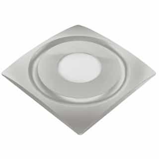 120 CFM Slim Fit Bathroom Fan w/ LED Light & Humidity Sensor, Satin Nickel