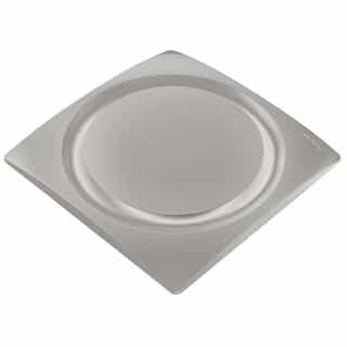 Aero Pure 120 CFM Slim Fit Bathroom Fan w/ Humidity Sensor, Satin Nickel, 0.7 Sones