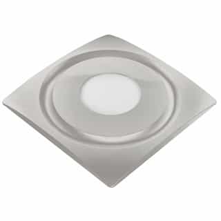 Aero Pure 33W Slim Fit Bathroom Fan w/Light, Humidity Sensor, Dimming, 120CFM, 1150lm, Satin Nickel