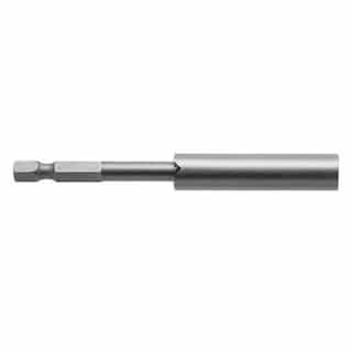 3 3/4" Forged Tool Steel Slotted Insert Hex Bit