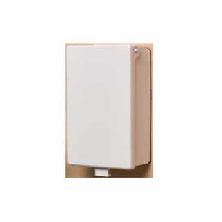 Low Profile In-And-Out Covers, Vertical, White