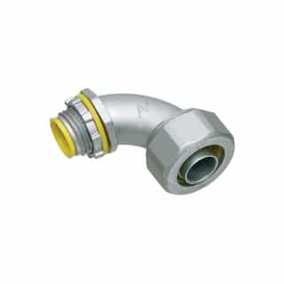 3/4-in Connector w/ Insulated Throat, Zinc, 90 Degree