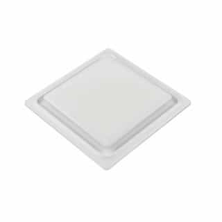 24W Bathroom Fan w/ Humidity & Motion, Square, 110 CFM, 120V, White