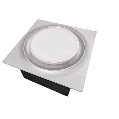 14.2W Bathroom Fan w/ LED Light, Low Profile, Adjustable Speeds