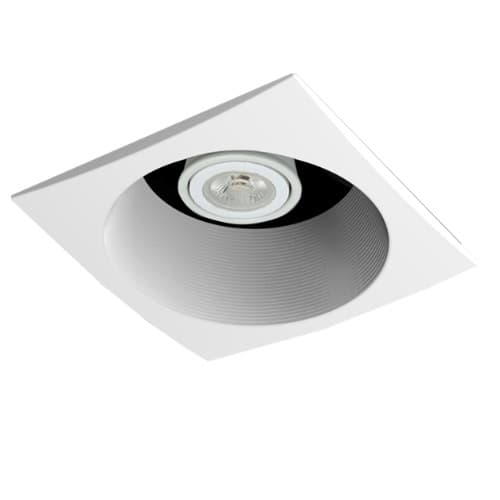 20W Recessed Bathroom Fan w/ Light & Humidity Sensor, Square, 80 CFM