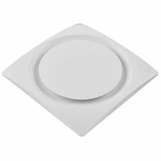 33W Slim Fit Bathroom Ceiling & Wall Fan, Humidity Sensor, Low Profile, 90 CFM, White