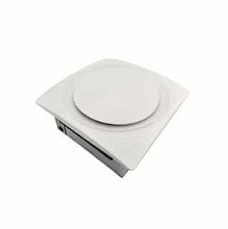 33W Slim Fit Bathroom Ceiling & Wall Fan, Low Profile, 90 CFM, White