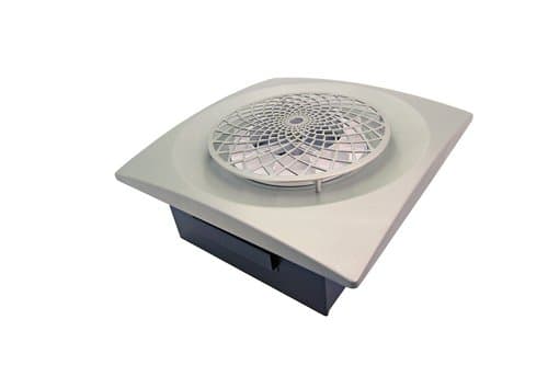 Nickel Bathroom Extractor Fan with Cyclonic Technology