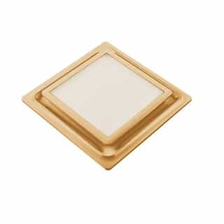 Replacement Grill For ABF Series Bath Fan w/ Light, Square, Satin Gold