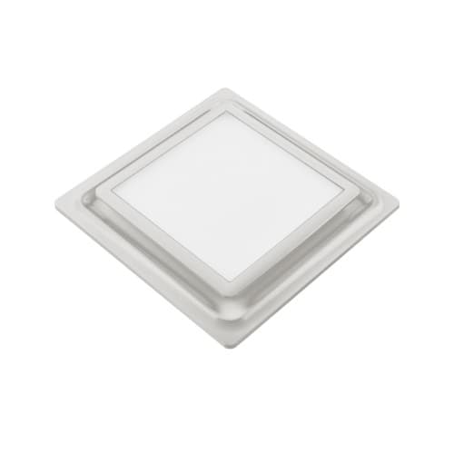 Aero Pure Replacement Grill For ABF Series Bath Fan w/ Light, Square, Nickel