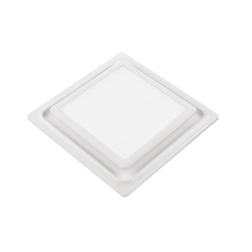 Aero Pure Replacement Grill For ABF Series Bath Fan w/ Light, Square, White