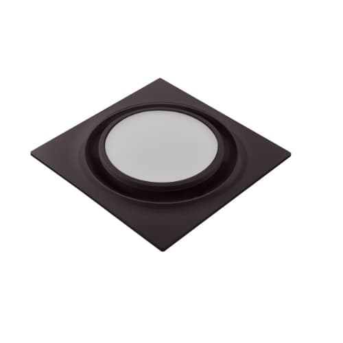 Aero Pure Replacement Grill For ABF Series Bath Fan w/ Light, Round, Black