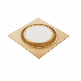Replacement Grill For ABF Series Bath Fan w/ Light, Round, Satin Gold