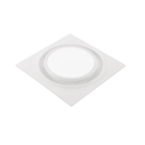 Aero Pure Replacement Grill For ABF Series Bath Fan w/ Light, Round, White