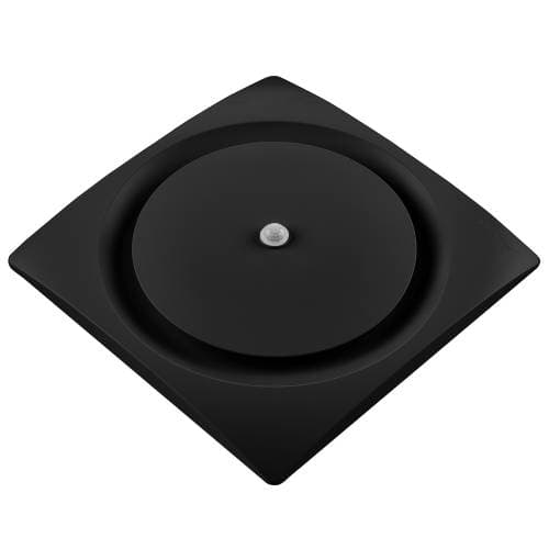 11W Bathroom Fan w/ Humidity & Motion, 80-140 CFM, 120V, Black