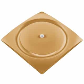 11W Bathroom Fan w/ Humidity & Motion, 80-140 CFM, 120V, Satin Gold