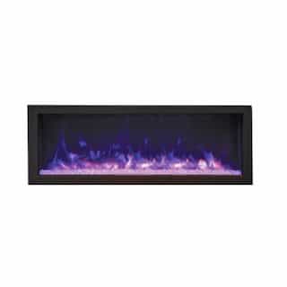 Remii 45-in Deep Electric Fireplace w/ Black Steel Surround