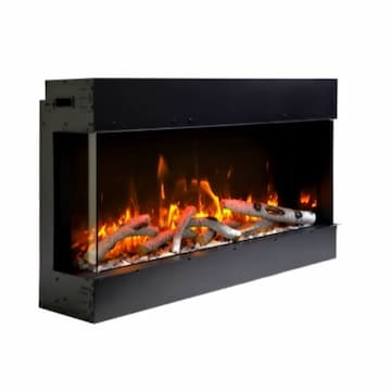 60-in Bay Series Slim Electric Fireplace w/ 3-Sides