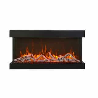 88-in Tru View Extra Tall Electric Fireplace w/ 3-Sides