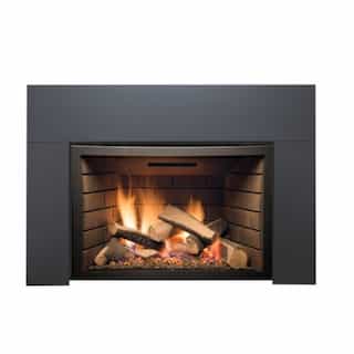 Sierra Flame 30-in Abbot Fireplace Insert w/ Ceramic Brick Panels, Liquid Propane