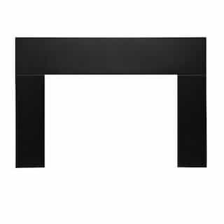 26-in Standard 3-Sided Surround for Abbot Fireplace, Black