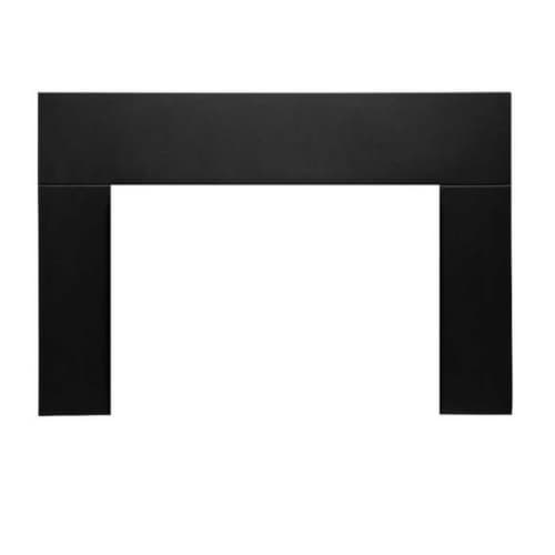 28-in Standard 3-Sided Surround for Abbot Fireplace, Black