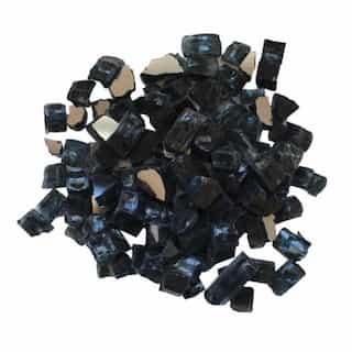 1.25-in Decorative Fire Glass, Charcoal Reflective