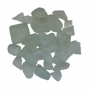 Decorative Fire Glass, Frosted White