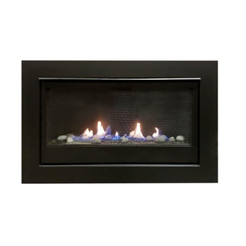 36-in Boston Series Direct Vent Linear Gas Fireplace, Natural Gas