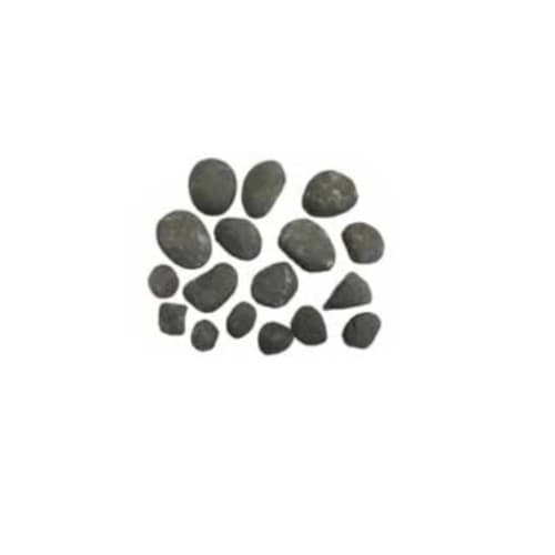 Sierra Flame 17-Piece Ceramic Stone Kit, Dark Grey