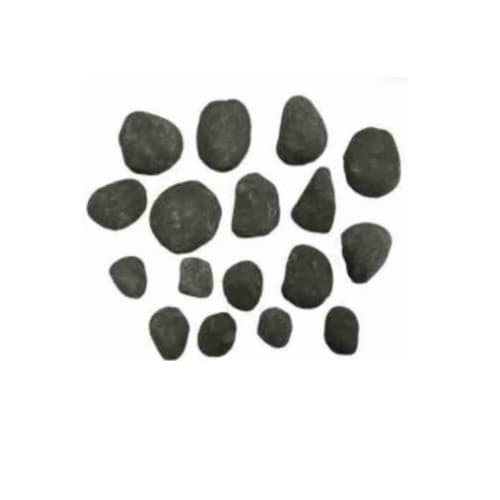 Sierra Flame 17-Piece Ceramic Stone Kit, Grey