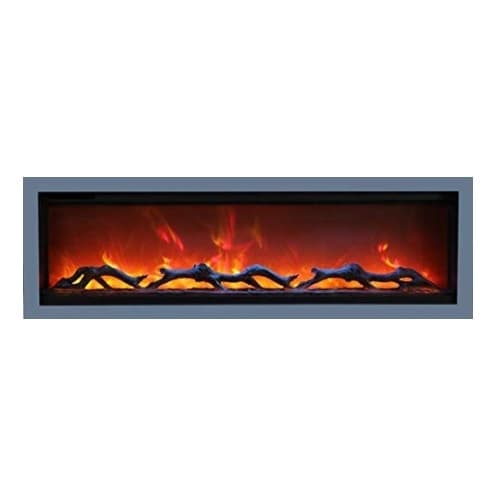 Amantii 34-in Fireplace Surround for Symmetry Series, Grey